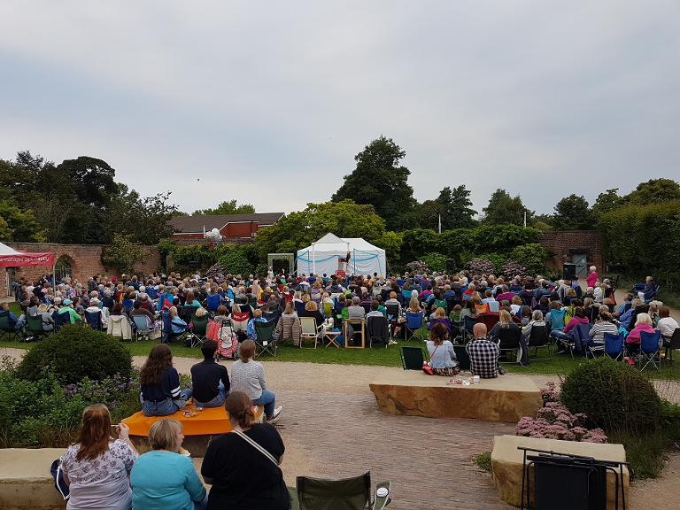 Outdoor performance at Astley Hall's Walled Garden