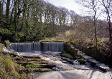 image of the waterfall at Yarrow Valley Park